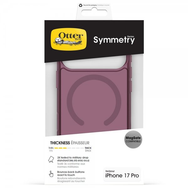 Otterbox iPhone 17 Pro Symmetry Clear MagSafe Purple Mystery -suojakuori