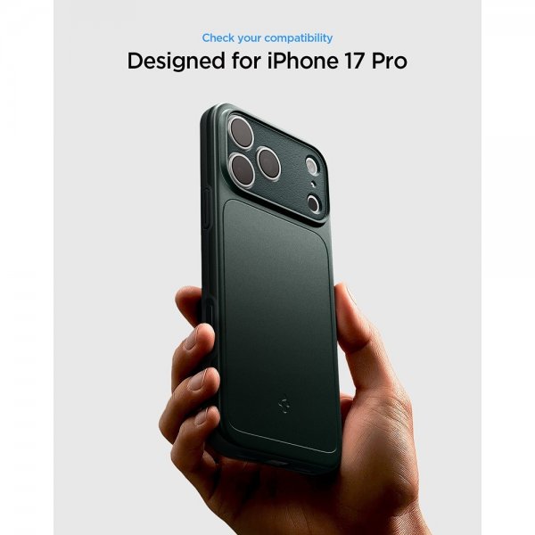 Spigen iPhone 17 Pro -kuori Thin Fit MagFit Abyss Green