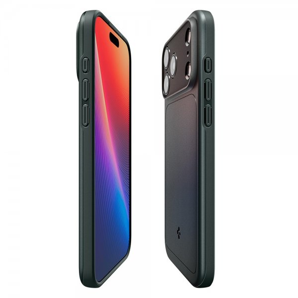 Spigen iPhone 17 Pro -kuori Thin Fit MagFit Abyss Green