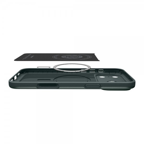 Spigen iPhone 17 Pro -kuori Thin Fit MagFit Abyss Green