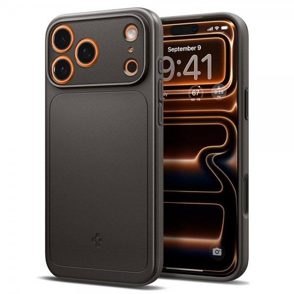Spigen iPhone 17 Pro Thin Fit MagFit Gunmetal -suojakuori