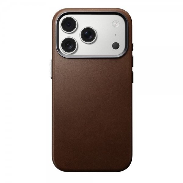 Nomad iPhone 17 Pro -kuori, perinteinen nahkakuori, ruskea