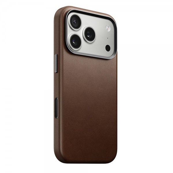 Nomad iPhone 17 Pro -kuori, perinteinen nahkakuori, ruskea