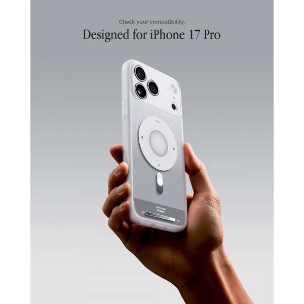 Spigen iPhone 17 Pro -kuori Ultra Hybrid Classic MagFit Silver