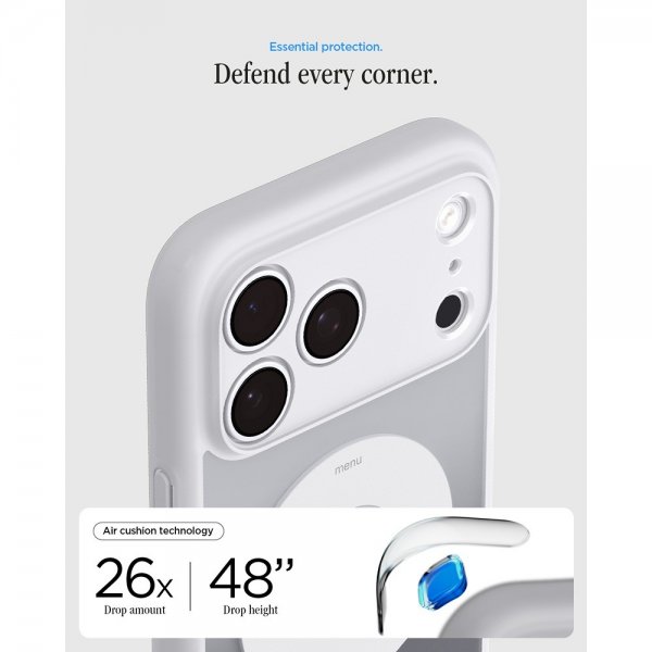 Spigen iPhone 17 Pro -kuori Ultra Hybrid Classic MagFit Silver