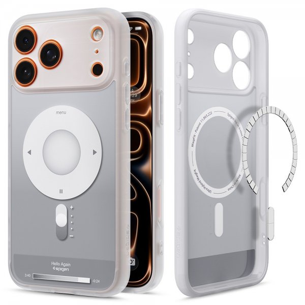 Spigen iPhone 17 Pro -kuori Ultra Hybrid Classic MagFit Silver