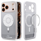 Spigen iPhone 17 Pro -kuori Ultra Hybrid Classic MagFit Silver