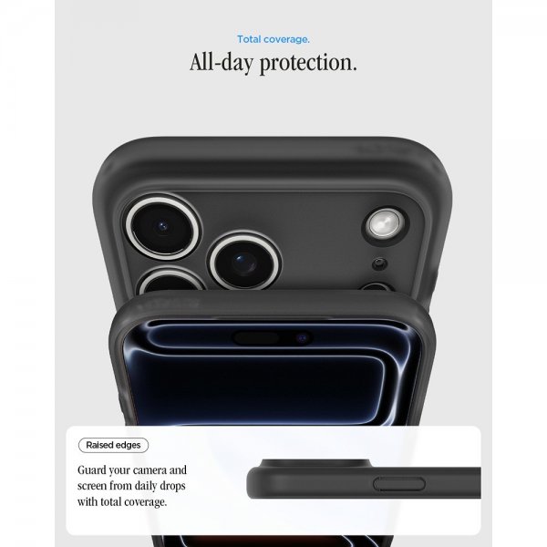 Spigen iPhone 17 Pro -suojakuori Ultra Hybrid Classic MagFit, musta
