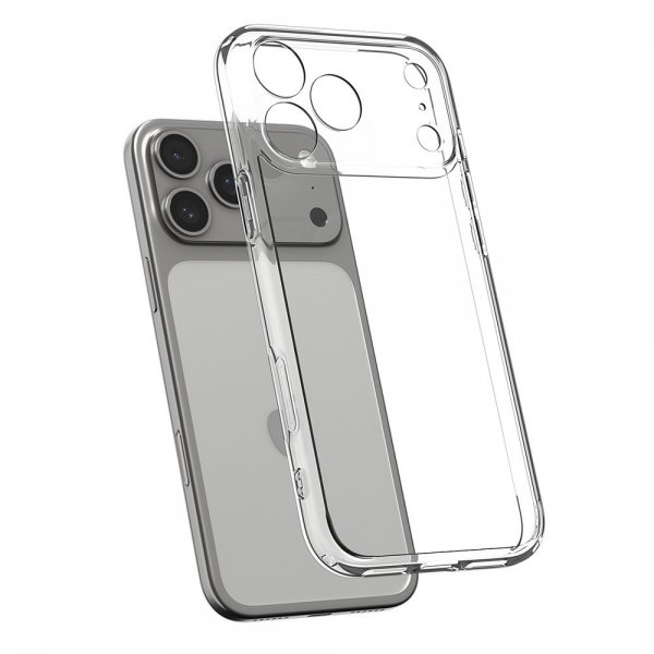 Spigen iPhone 17 Pro -suojakuori Ultra Hybrid Crystal Clear