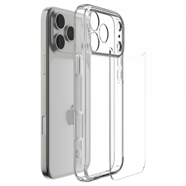 Spigen iPhone 17 Pro -suojakuori Ultra Hybrid Crystal Clear