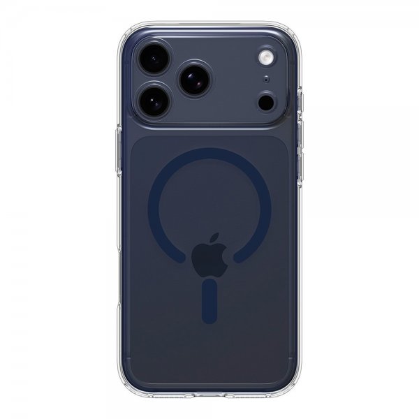 Spigen iPhone 17 Pro Ultra Hybrid MagFit -suojakuori, kirkas, Deep Blue