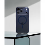 Spigen iPhone 17 Pro Ultra Hybrid MagFit -suojakuori, kirkas, Deep Blue