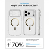 Spigen iPhone 17 Pro Ultra Hybrid MagFit Clear Gold -kuori