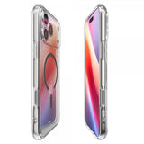 Spigen iPhone 17 Pro -suojakuori Ultra Hybrid MagFit Clear Graphite