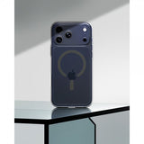 Spigen iPhone 17 Pro -suojakuori Ultra Hybrid MagFit Clear Graphite