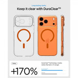Spigen iPhone 17 Pro Ultra Hybrid MagFit kirkas oranssi kuori