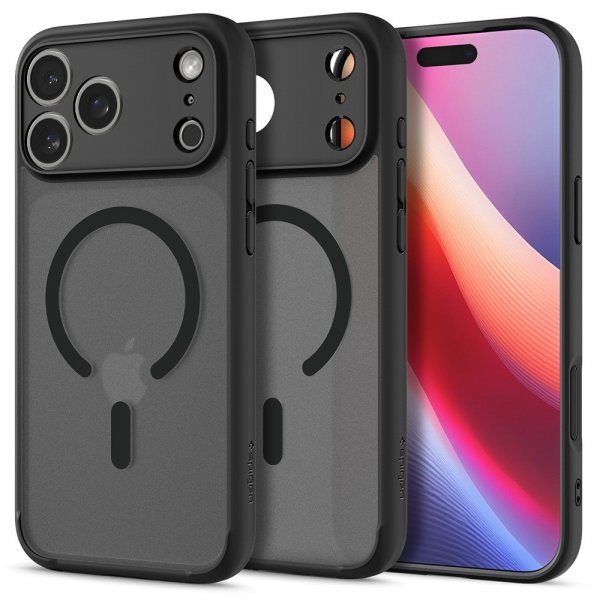Spigen iPhone 17 Pro Ultra Hybrid MagFit Frost Black -suojakuori