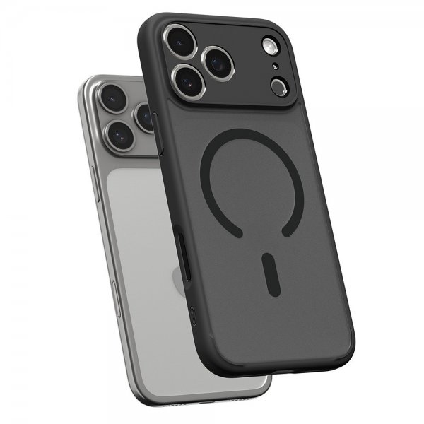 Spigen iPhone 17 Pro Ultra Hybrid MagFit Frost Black -suojakuori