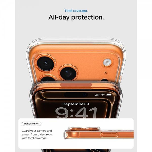 Spigen iPhone 17 Pro -kuori, Ultra Hybrid MagFit Frost White