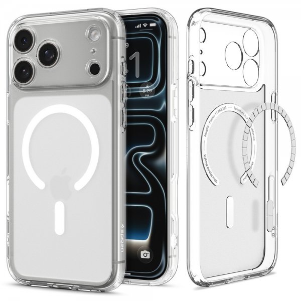 Spigen iPhone 17 Pro -kuori, Ultra Hybrid MagFit Frost White