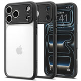 Spigen iPhone 17 Pro -suojakuori Ultra Hybrid Matte Black
