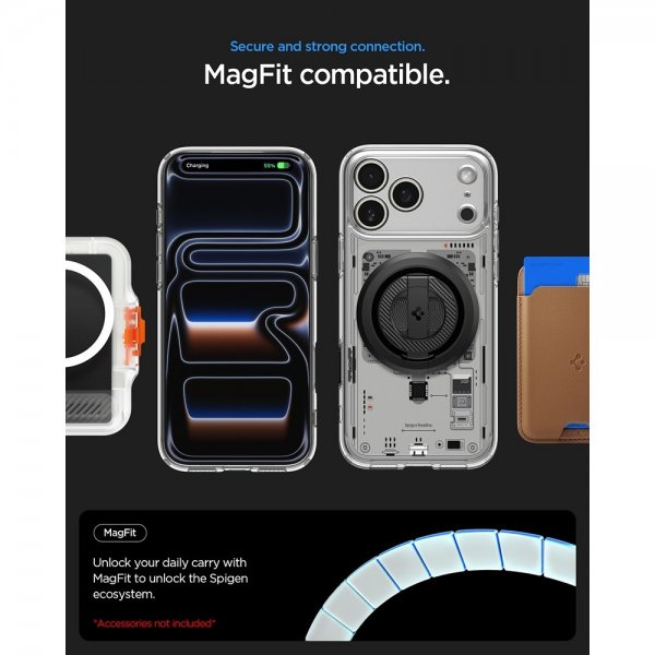 Spigen iPhone 17 Pro -kuori, Ultra Hybrid Neo One MagFit