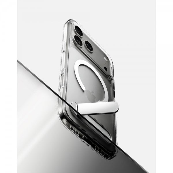 Spigen iPhone 17 Pro -suojakuori Ultra Hybrid S MagFit Clear White