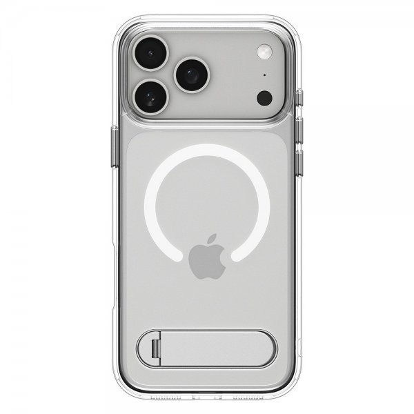 Spigen iPhone 17 Pro -suojakuori Ultra Hybrid S MagFit Clear White