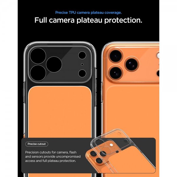 Spigen iPhone 17 Pro -kuori, Ultra Hybrid T MagFit, kiiltävä oranssi