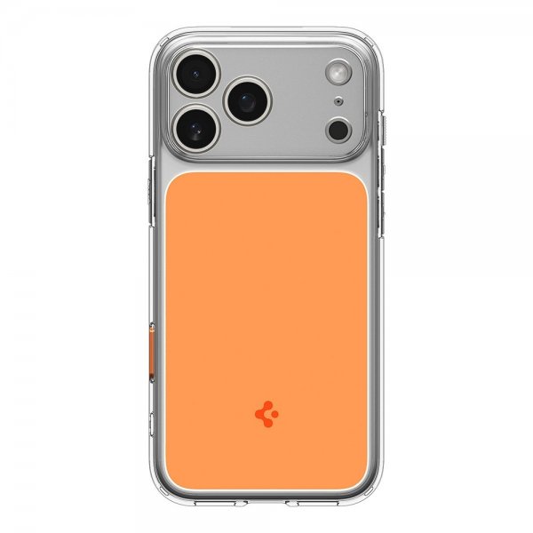 Spigen iPhone 17 Pro -kuori, Ultra Hybrid T MagFit, kiiltävä oranssi