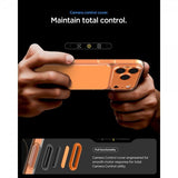 Spigen iPhone 17 Pro -kuori, Ultra Hybrid T MagFit, kiiltävä oranssi