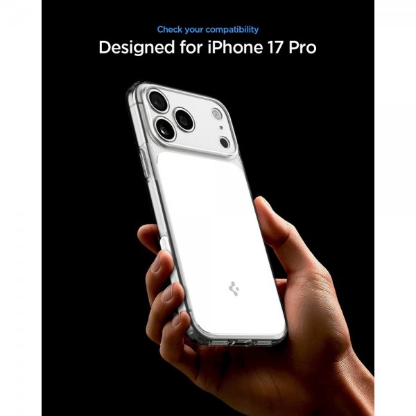 Spigen iPhone 17 Pro Ultra Hybrid T MagFit kiiltävä valkoinen suojakuori