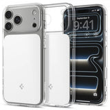 Spigen iPhone 17 Pro Ultra Hybrid T MagFit kiiltävä valkoinen suojakuori