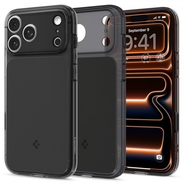 Spigen iPhone 17 Pro -suojakuori Ultra Hybrid T MagFit Matte Black