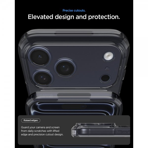 Spigen iPhone 17 Pro -suojakuori Ultra Hybrid T MagFit Matte Black