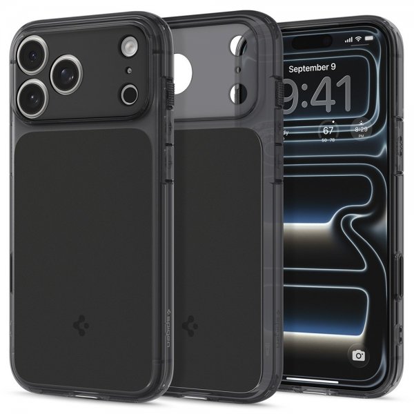Spigen iPhone 17 Pro -suojakuori Ultra Hybrid T MagFit Matte Black
