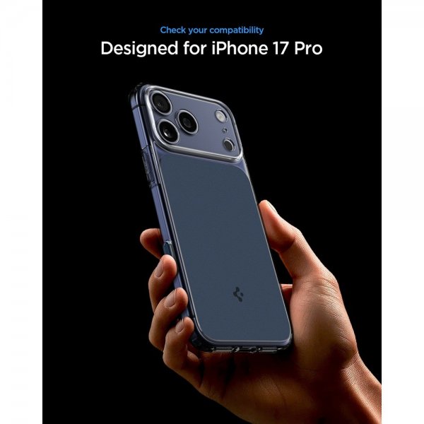 Spigen iPhone 17 Pro -suojakuori Ultra Hybrid T MagFit Matte Blue
