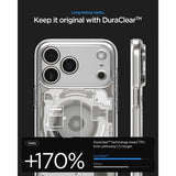 Spigen iPhone 17 Pro -suojakuori Ultra Hybrid Zero One MagFit Natural Titanium