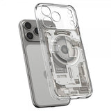 Spigen iPhone 17 Pro -suojakuori Ultra Hybrid Zero One MagFit Natural Titanium