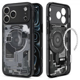 Spigen iPhone 17 Pro -suojakuori Ultra Hybrid Zero One MagFit, musta
