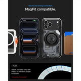 Spigen iPhone 17 Pro -suojakuori Ultra Hybrid Zero One MagFit, musta
