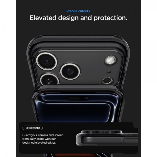 Spigen iPhone 17 Pro -suojakuori Ultra Hybrid Zero One MagFit, musta