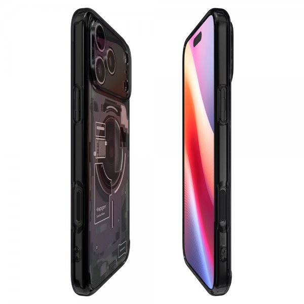 Spigen iPhone 17 Pro -suojakuori Ultra Hybrid Zero One MagFit, musta