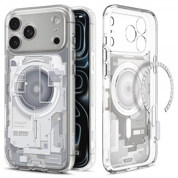 Spigen iPhone 17 Pro Ultra Hybrid Zero One MagFit Valkoinen kuori