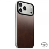 Nomad iPhone 17 Pro -puhelinkuori, MagSafe, nahka, Rustic Brown