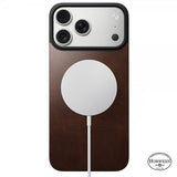 Nomad iPhone 17 Pro -puhelinkuori, MagSafe, nahka, Rustic Brown