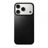 Nomad iPhone 17 Pro Skin Mag Leather Back Musta