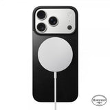 Nomad iPhone 17 Pro Skin Mag Leather Back Musta