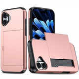 iPhone 17 Kuoret Card Slide Ruusukulta