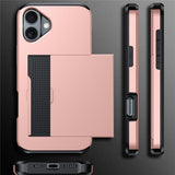 iPhone 17 kuoret Card Slide Musta
